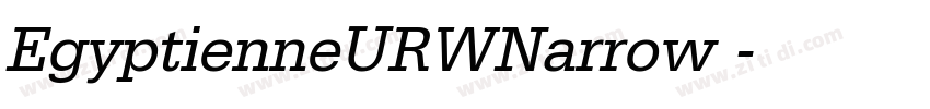 EgyptienneURWNarrow 字体转换